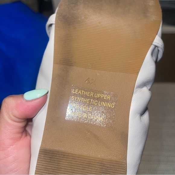 Silent D | Bella Ballet Flat in Oatmilk Leather Size 42 - Picture 8 of 9